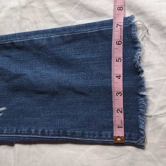 L'Agence Jordan vintage straight cropped distressed Denim sz27-28 - Picture 14 of 15